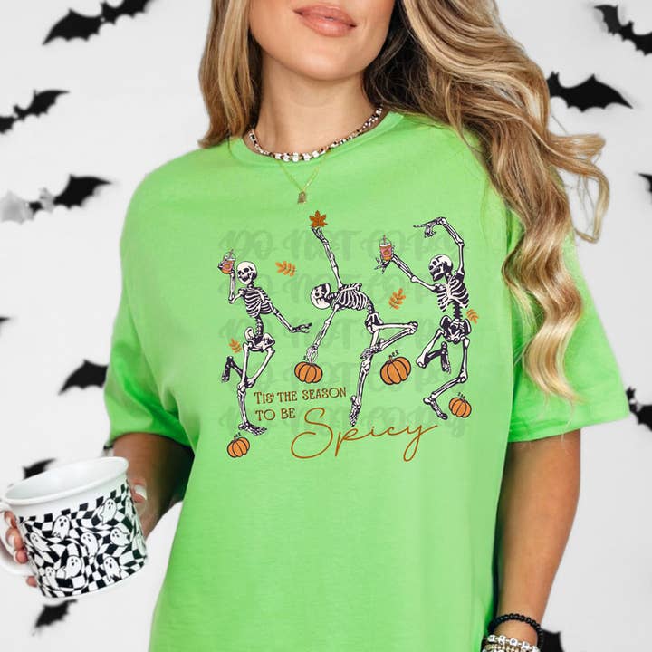 Tis' The Season To Be Spicy DTF Heat Transfer for wholesale by Trendy Transfers