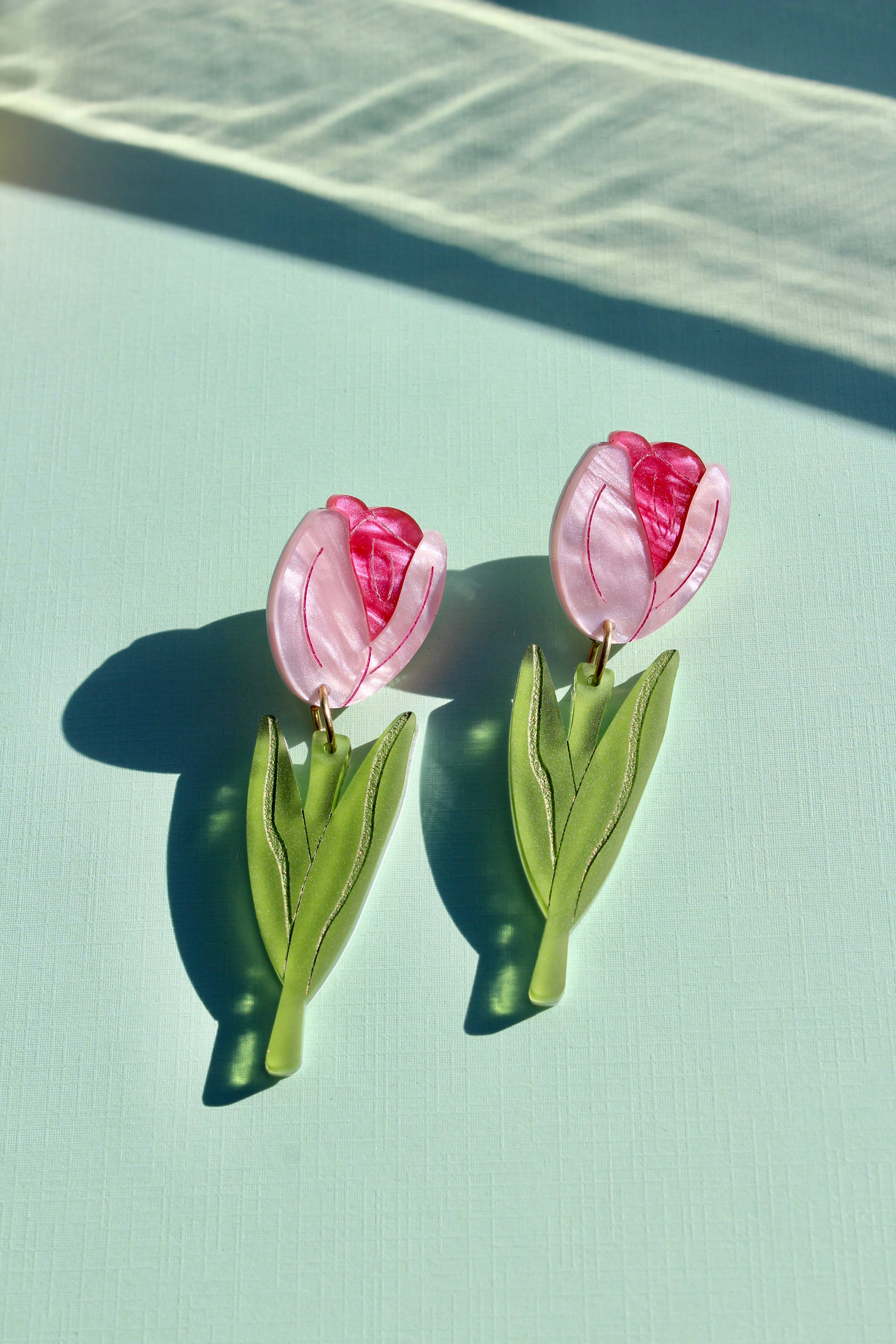 Not Picasso - Wholesale Stud/Post Earrings - Tulips