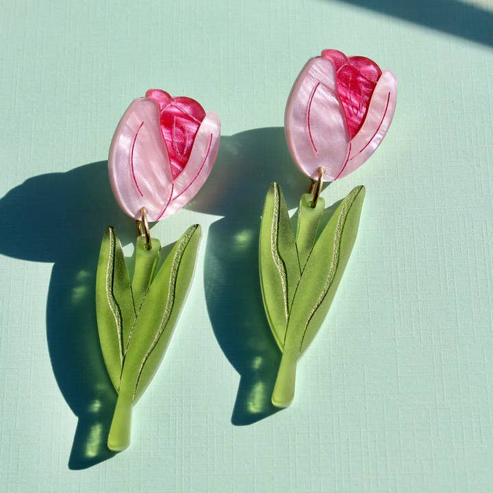 Not Picasso - Wholesale Stud/Post Earrings - Tulips0