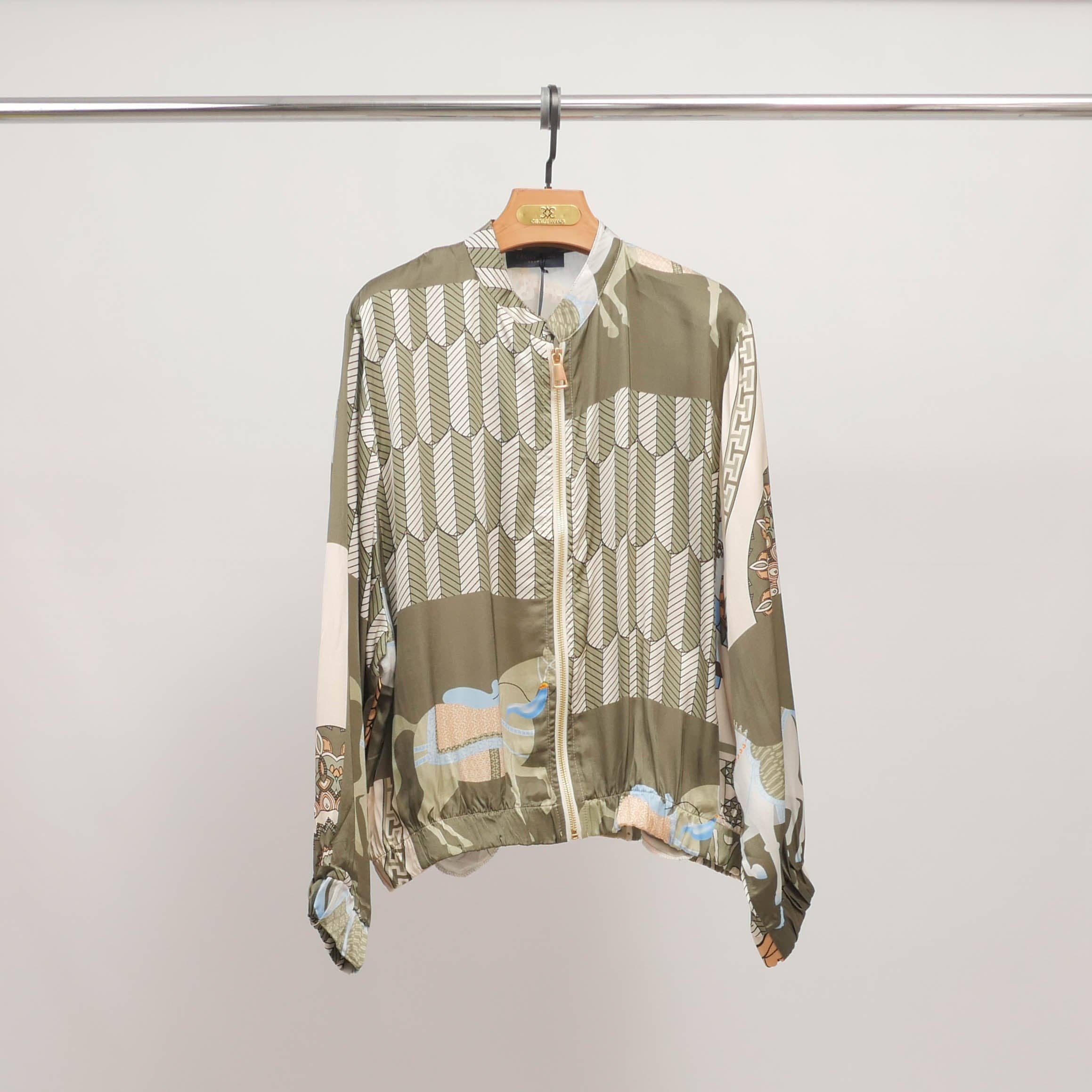 Cecile Wang - Wholesale Jacket - Women's - Horse print jacket in silk viscose KD8772VS-28