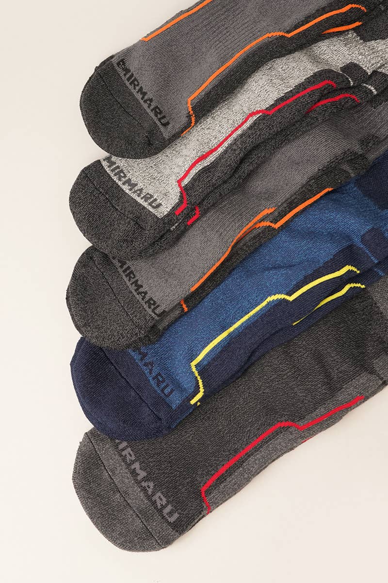 M  Men's 5 Pairs Hiking Outdoor Trail Running Trekking Socks for wholesale on Faire2