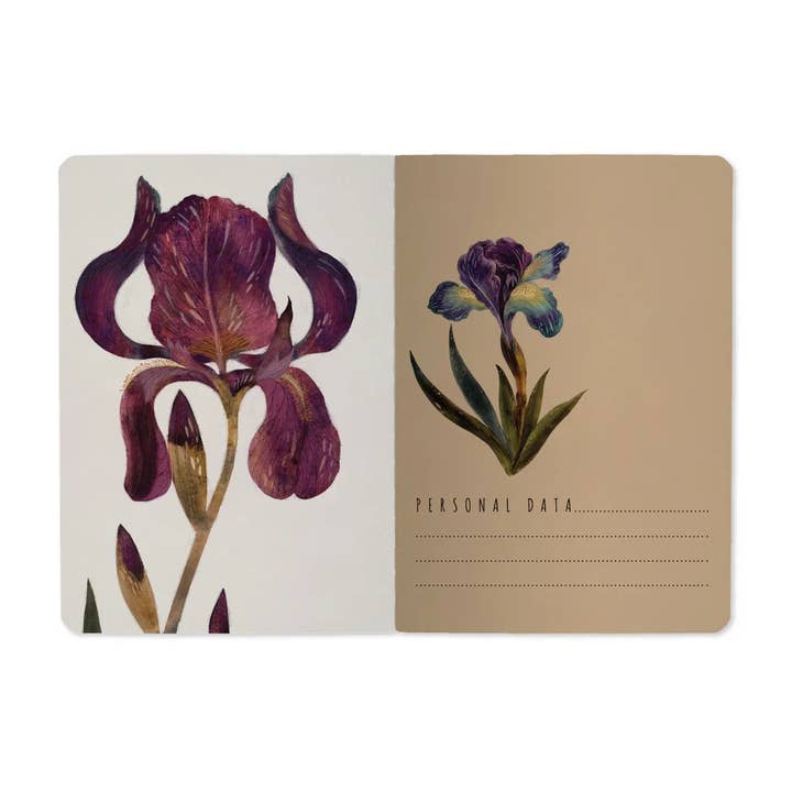 BV by Bruno Visconti - Wholesale Notebook - A6 Passport Notebook - Irises 3