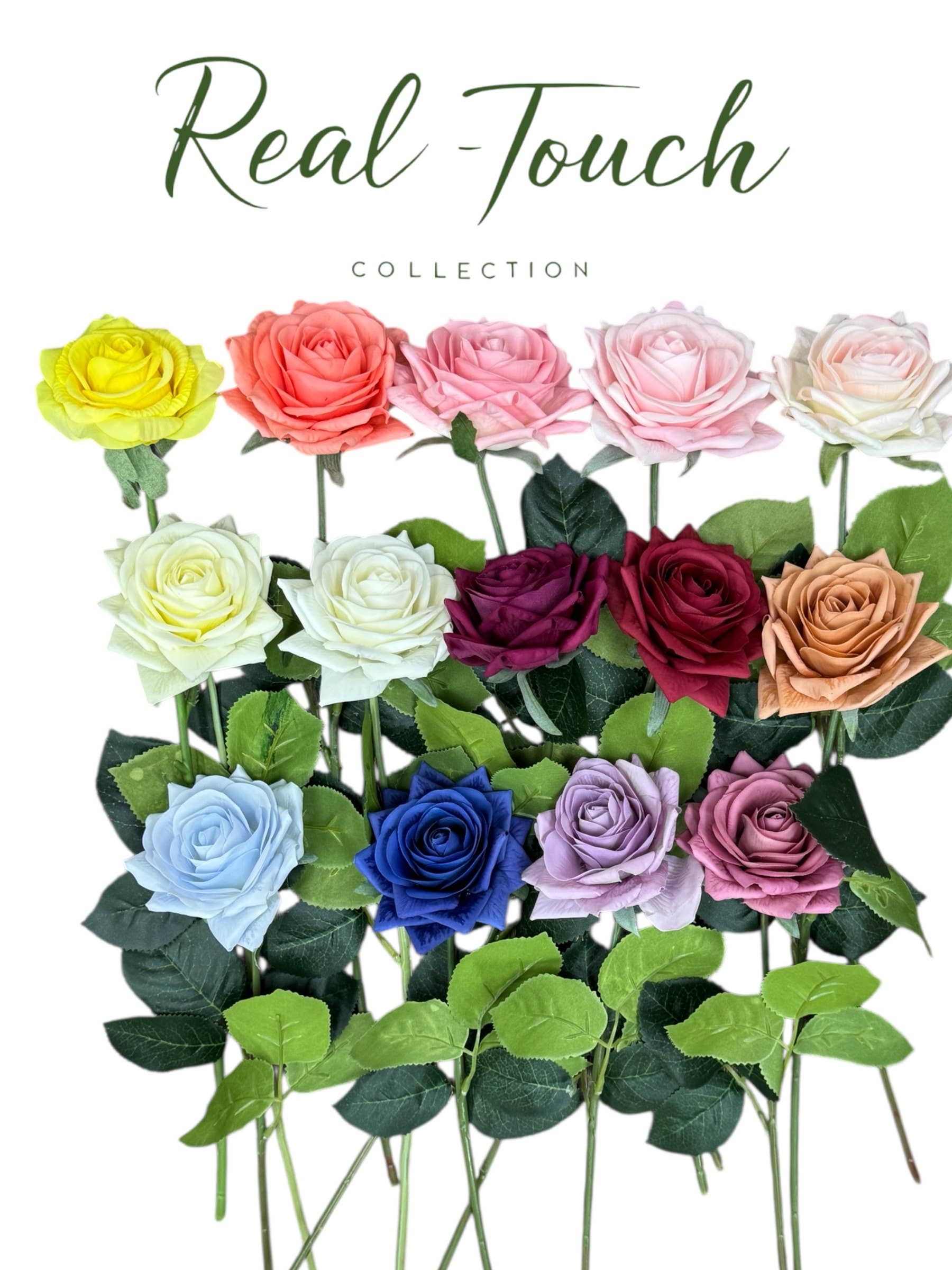 Angel Isabella - Wholesale Artificial Flowers - Pack of 50 stems-Ultra Realistic Rose-17"3