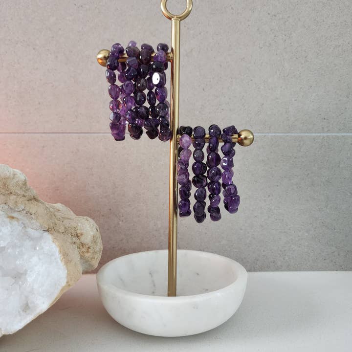 Amethyst Nugget Bracelet for wholesale by The Queen of Quartz