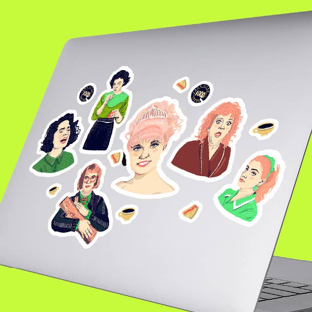 Twin Peaks Vinyl Stickers for wholesale by Amy Blue Illustration