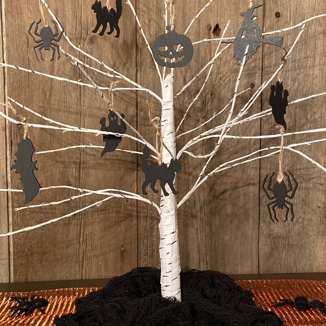 Madison Bay Co. - Historical Home Decor Reproductions - Wholesale Ornament Set - Black Halloween Wooden Silhouette Ornaments2