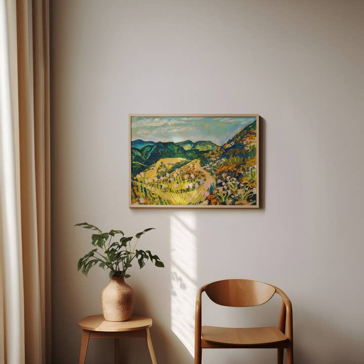 El Baker Art - Wholesale Art Print - California Wildflower Print – San Gabriel Mountains Botanical Wall Art Canvas6