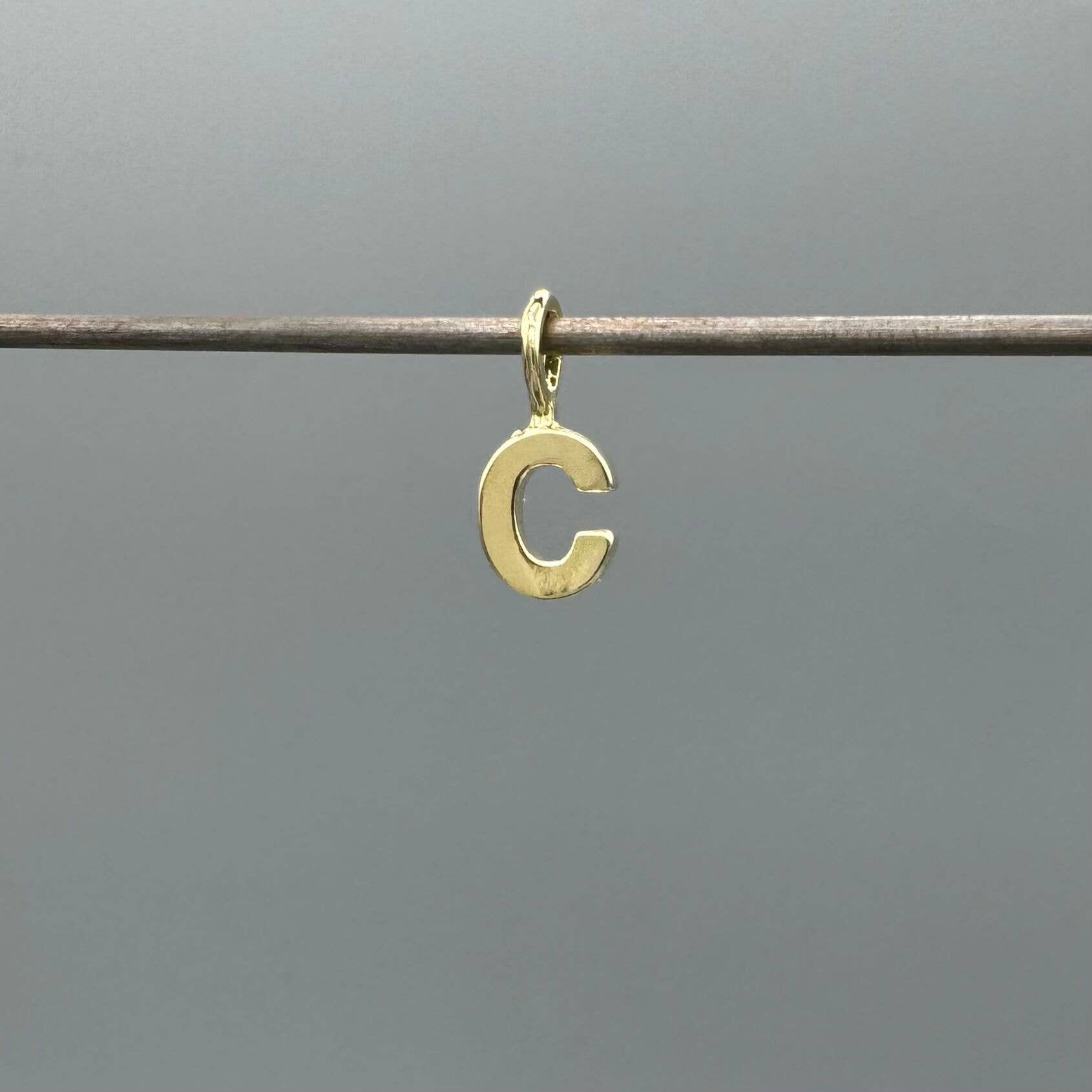 Something Silver - Wholesale Individual Charm/Pendant - Perfect Little Block Letter Initial Charm2
