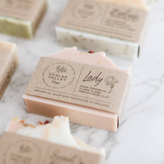 Chalke Valley Soaps – wholesale Bar Soap – Lady - Natural Handmade Soap Bar2