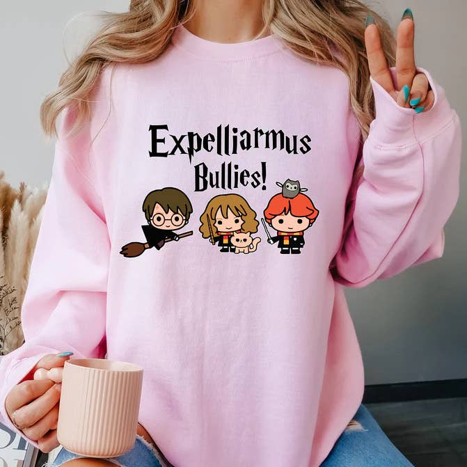 Sudadera de cuello redondo - Expelliarmus matones para venta al por mayor de Days with Gray