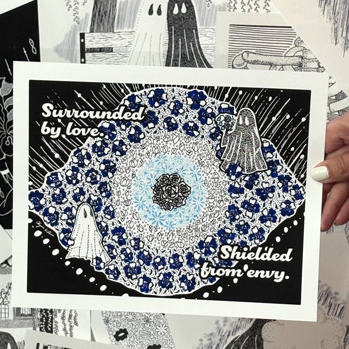 Evil Eyes & Flower Gardens Art: Home Decor & Protection for wholesale by Solo Souls