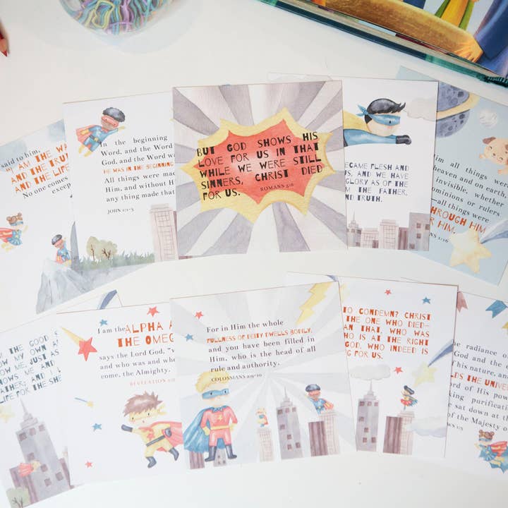Chosen & Cherished - Wholesale Learning Cards - Kids & Baby - All About Jesus Kids Scripture Cards