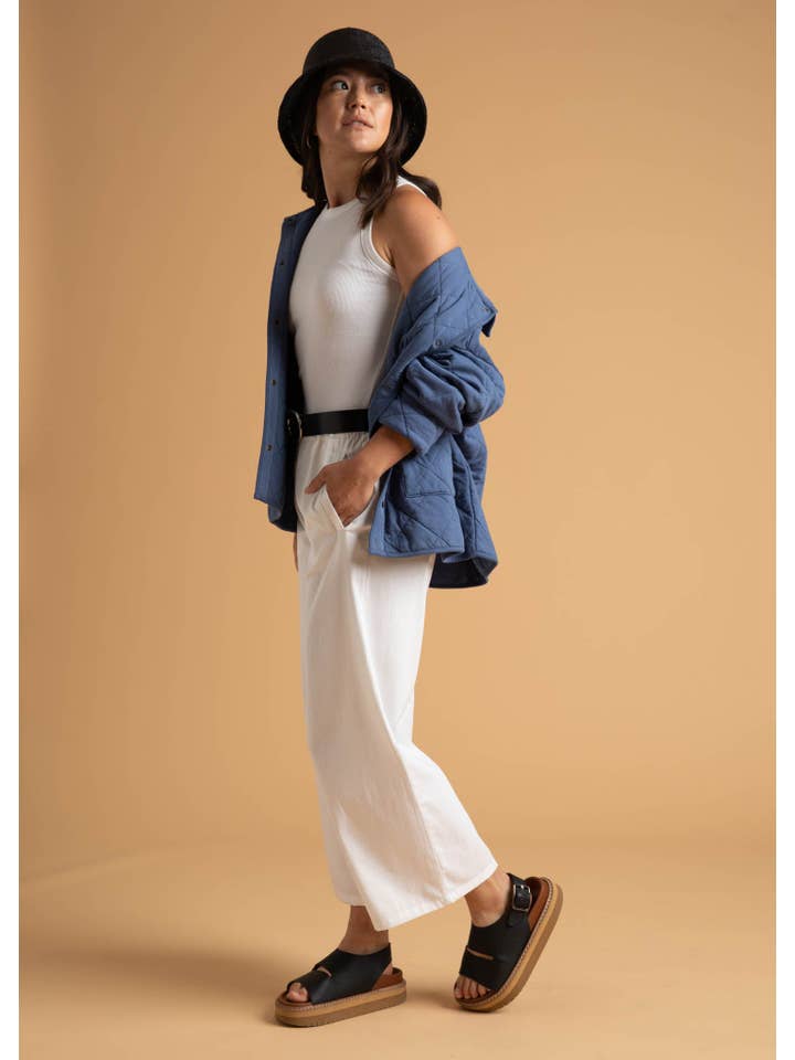 and for Good - Wholesale Jacket - Women's - Countryside Quilted Jacket - Inky Blue11