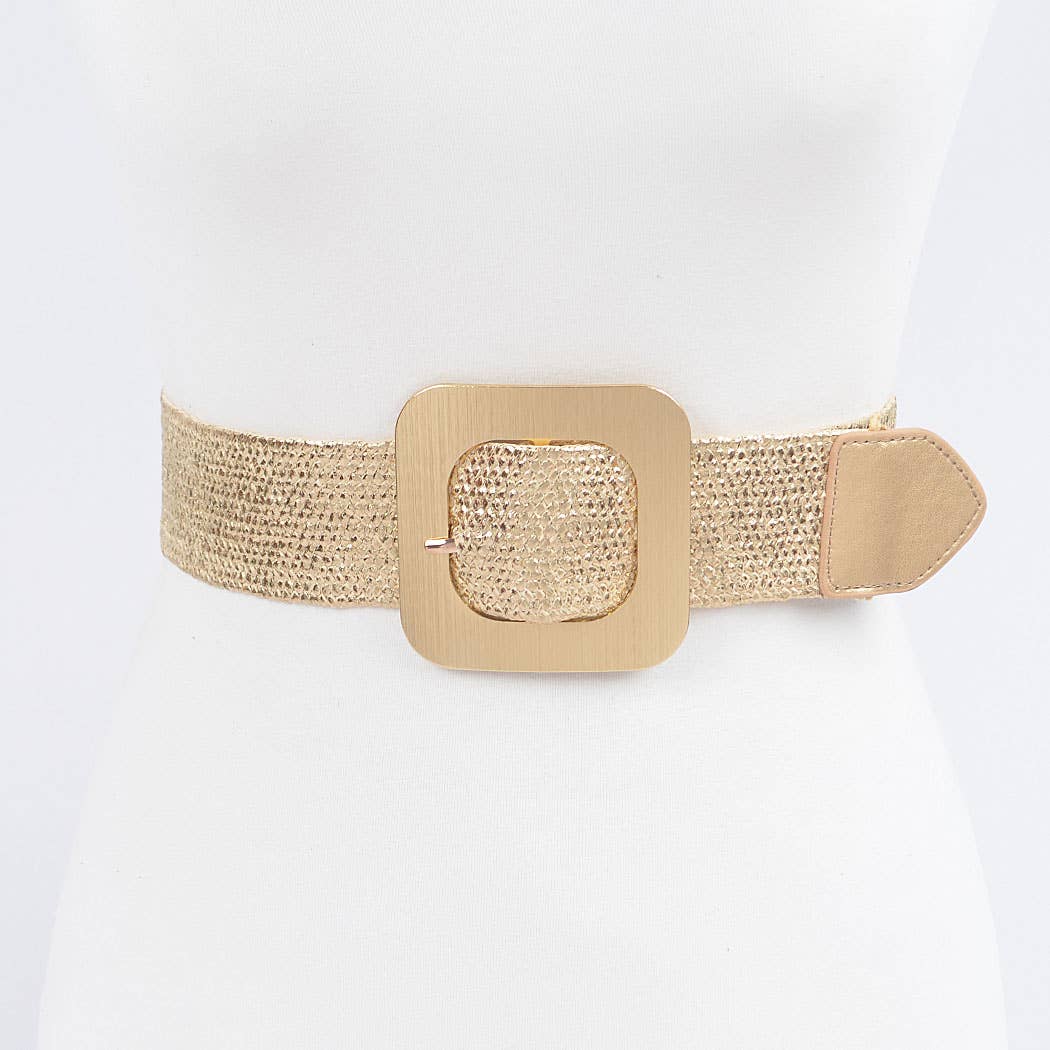 3AM BY H&D ACCESSORIES - Wholesale Belt - Women's - Faux Straw Elastic Belt9