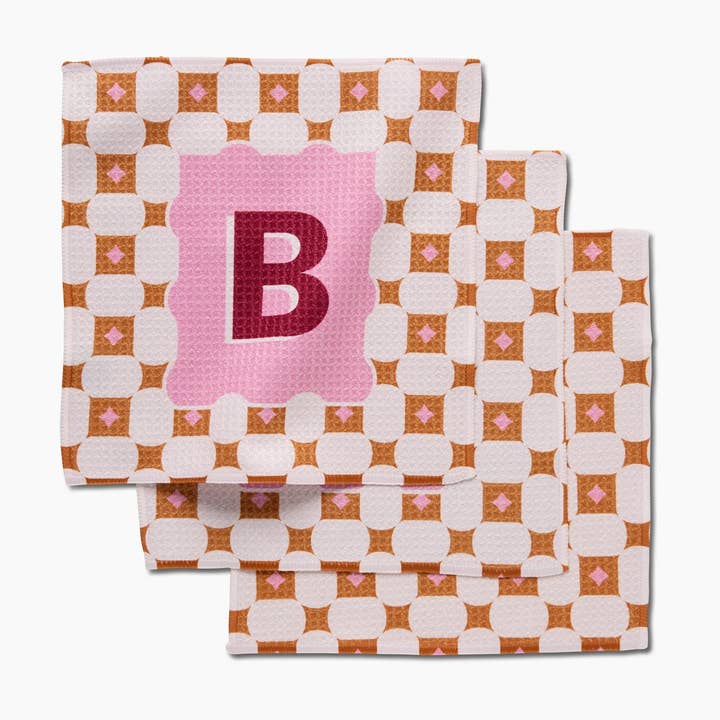 Geometry – toalha de cozinha por atacado – Azulejo com Monograma de Geometria4