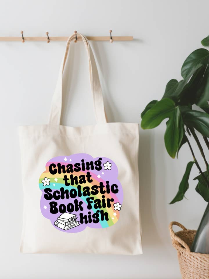 Chasing That Book Fair High Small Canvas Tote Bag for wholesale by EnchantingSunshine