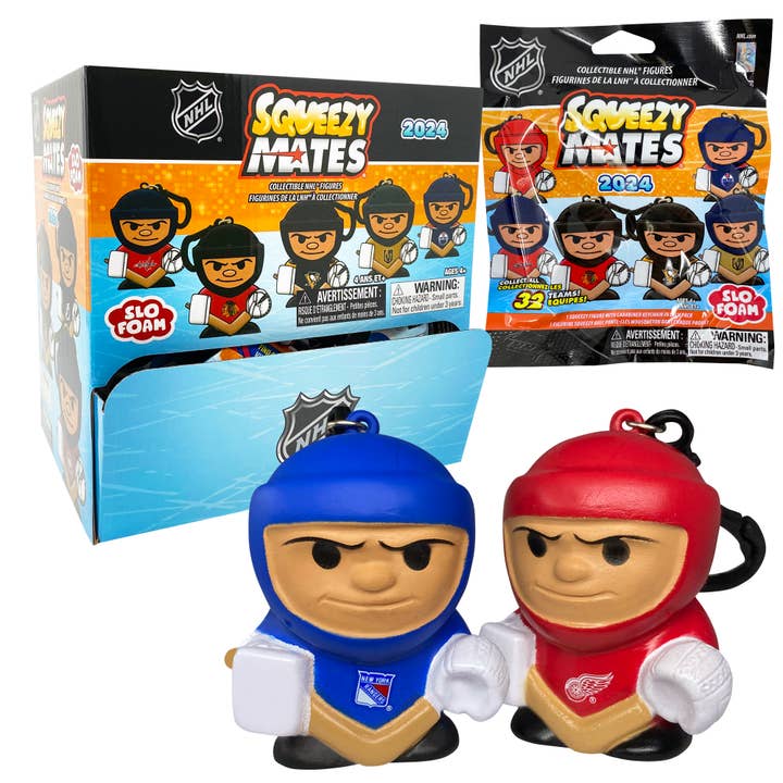 Party Animal, Inc. - Wholesale Squishy Toy - Kids & Baby - 2024 SqueezyMates NHL Gravity Feed Display
