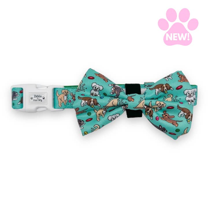 Zoomies 2.0 Collar + Bow Tie for wholesale by Zelda & Harley