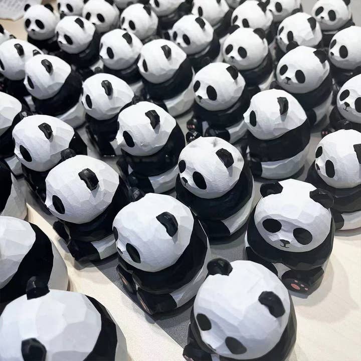 Gohobi (We cover U.S. import duties) – wholesale Decorative figurine – Gohobi Handcrafted Wooden Panada Ornament1