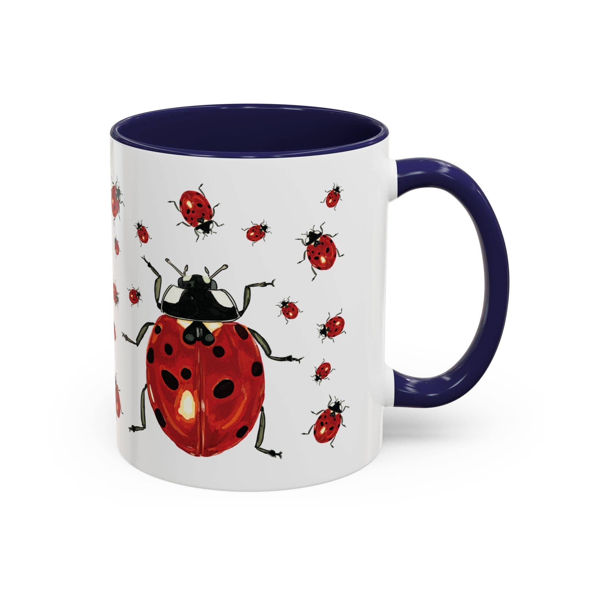 Blue Cava - Wholesale Coffee Mug - Ladybug Two Tone Ceramic Mug (11oz & 15oz)0
