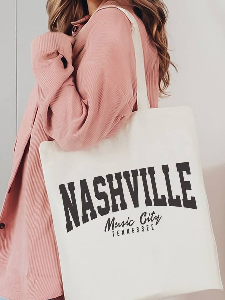 NASHVILLE MUSIK STAD LITEN TYGVÄSKA för wholesale av Rustee Clothing
