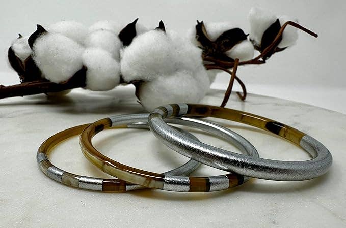 Maison Yvelise - Wholesale Bangle Bracelet - Vietnamese silver buffalo horn bangles2