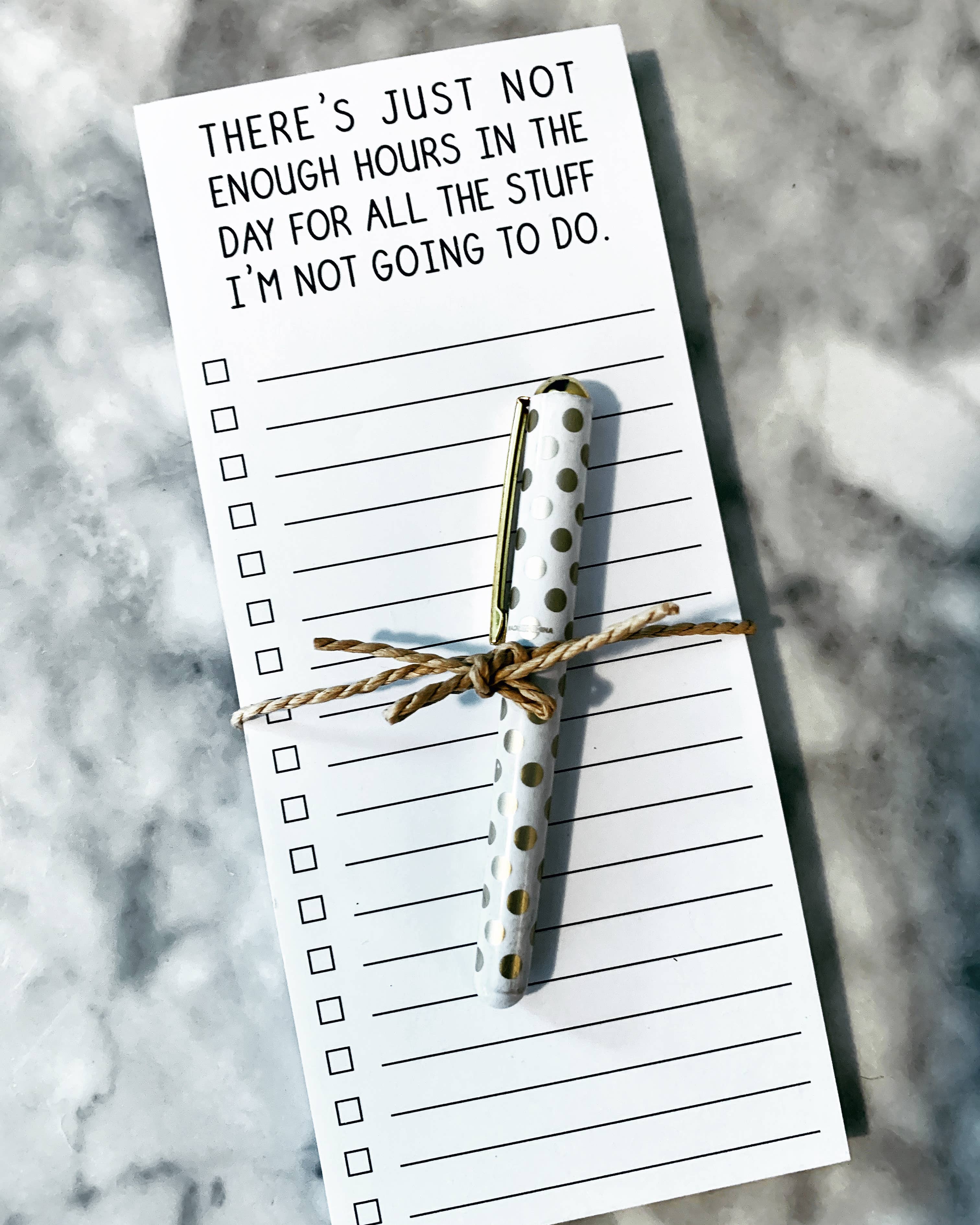 ellembee gift - Wholesale Notepad - Not enough hours for stuff I'm not going to do list pads1