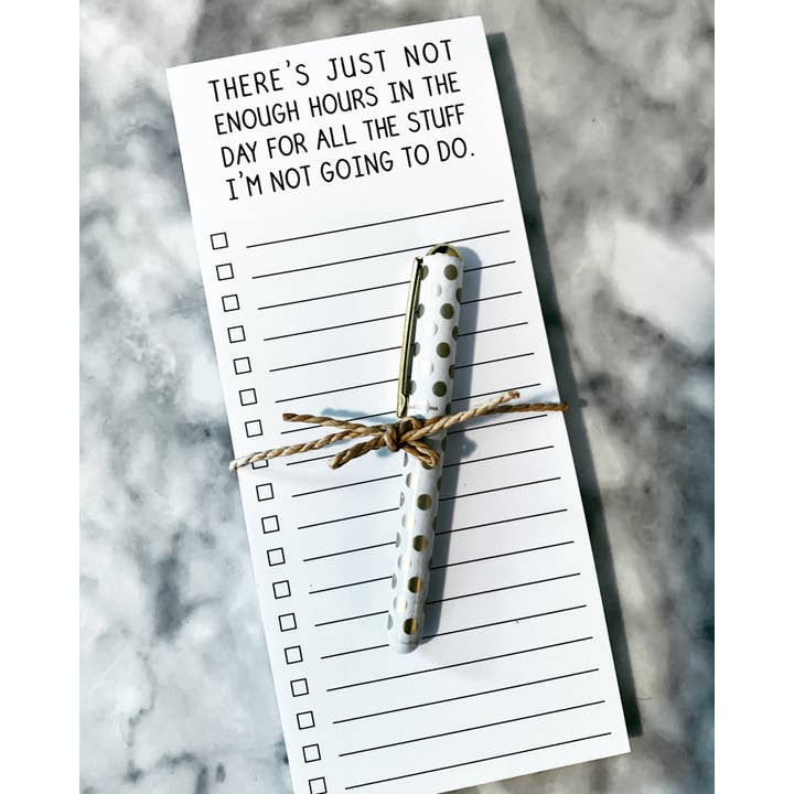 ellembee gift - Wholesale Notepad - Not enough hours for stuff I'm not going to do list pads1