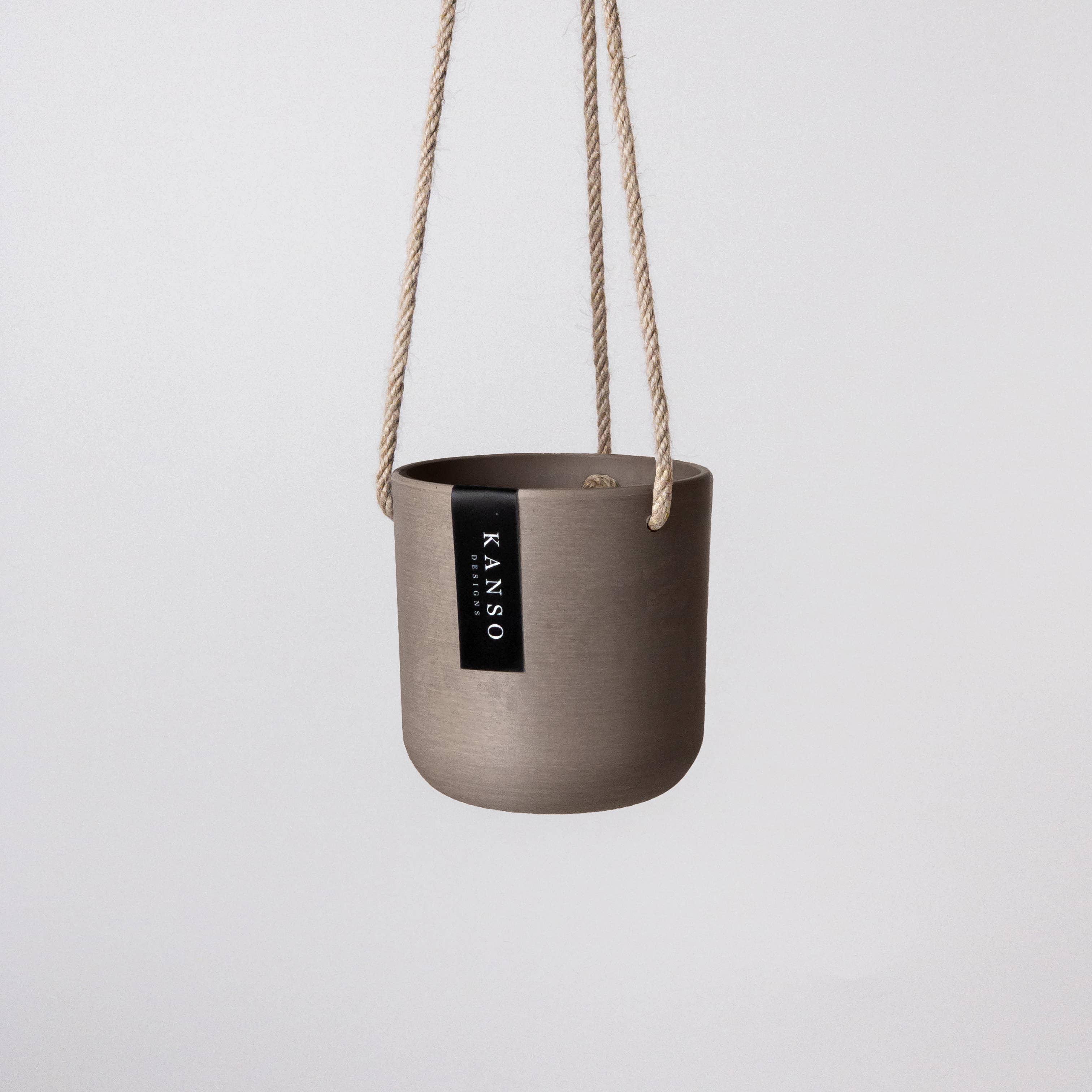 Kanso Designs - Wholesale Hanging planter - 4" Signature Stone Hanging Planter Pot2