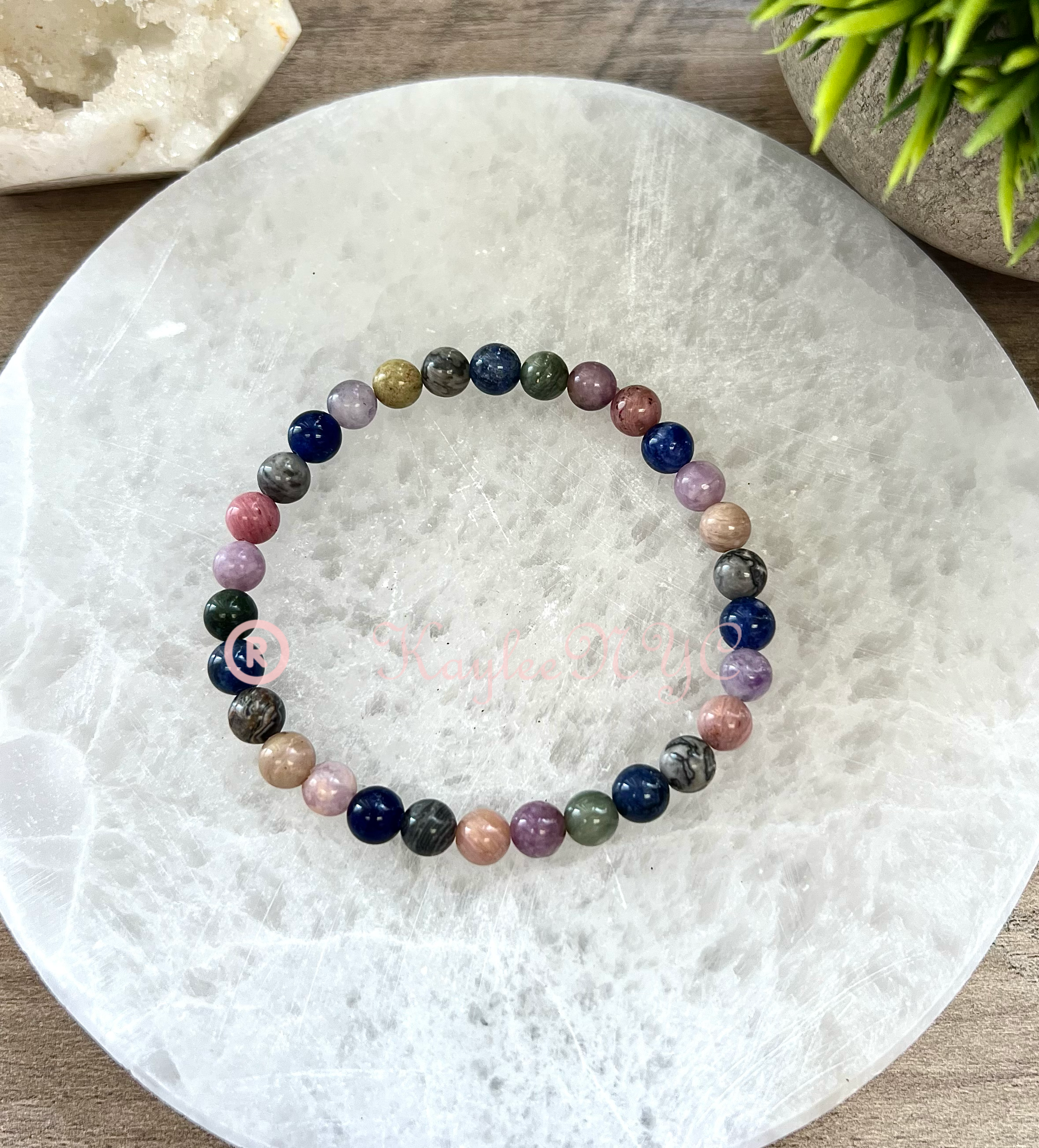 KayleeNYC - Wholesale Beaded Bracelet - Natural 5 mix Crystals 6mm 7.5” Bracelet4