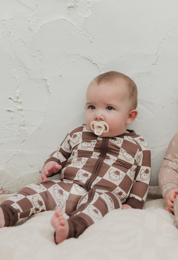 Lil Krew & Co - Wholesale Sleepsuit - Baby - Howdy Cowboy Bamboo Zip Pajamas2