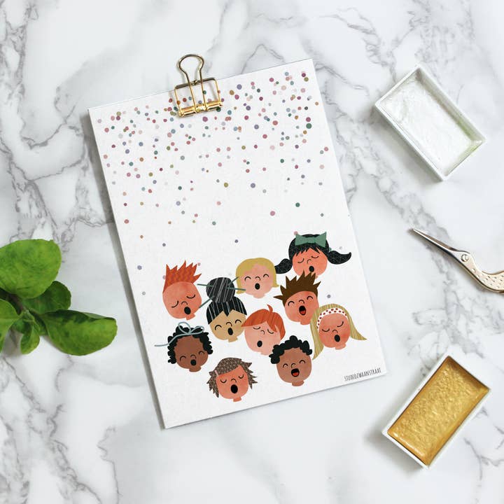 STUDIOZWAANSTRAAT - Vente Cartes postales - carte postale 'party people'1