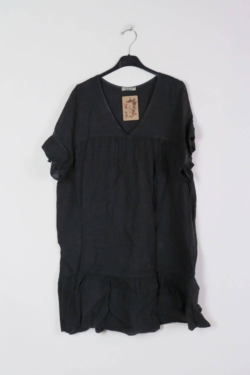 LÉA & LUC - Wholesale Dress - Women's - Short dress in 100% linen REF.1885/116