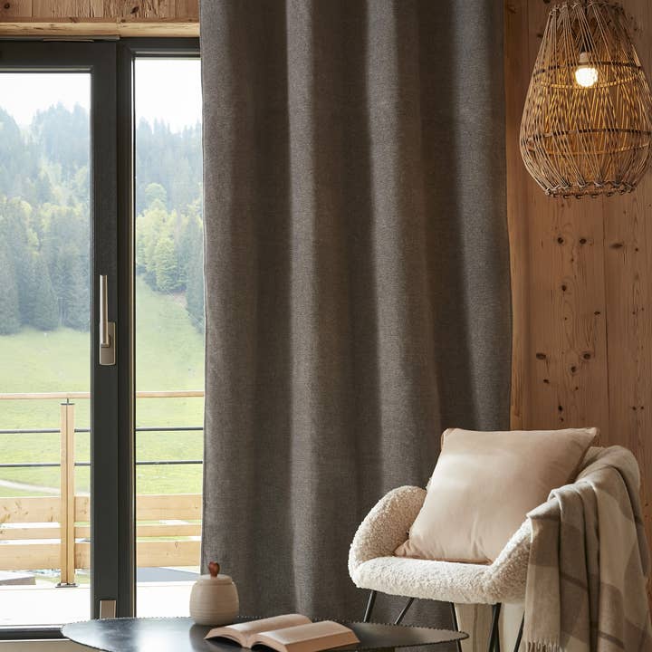 CORTINA 140 x 260 cm BJORN Titânio por atacado de L'effet Papillon