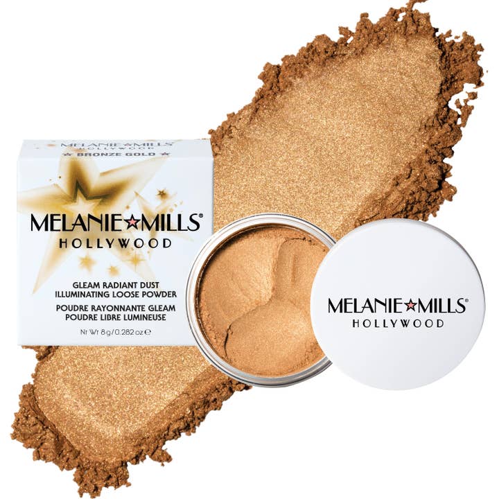 Melanie Mills Hollywood - Wholesale Makeup highlighter - Bronze Gold - GLEAM RADIANT DUST3