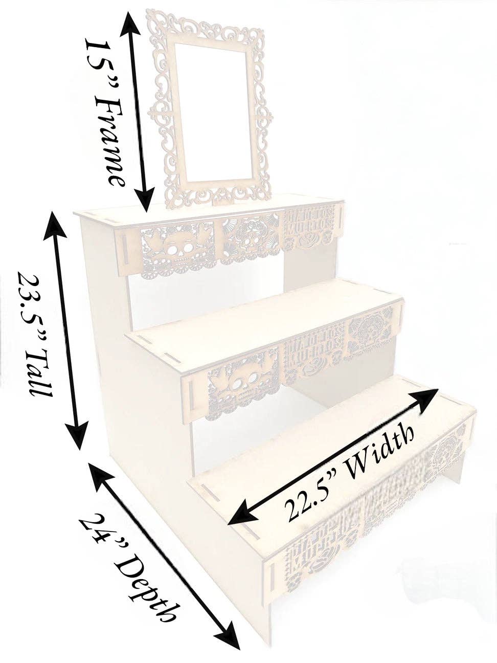 Cielito Lindo – Großhandel Tischdeko – Altar zum Tag der Toten, 18-teiliges Set, groß, 38 x 24 Zoll2