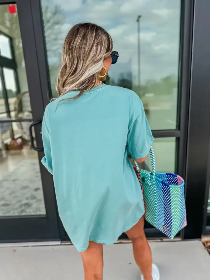 birdie - Wholesale T-Shirt (Graphic) - Women's - Coastal Cowgirl Surf Club Seafoam Graphic Tee1