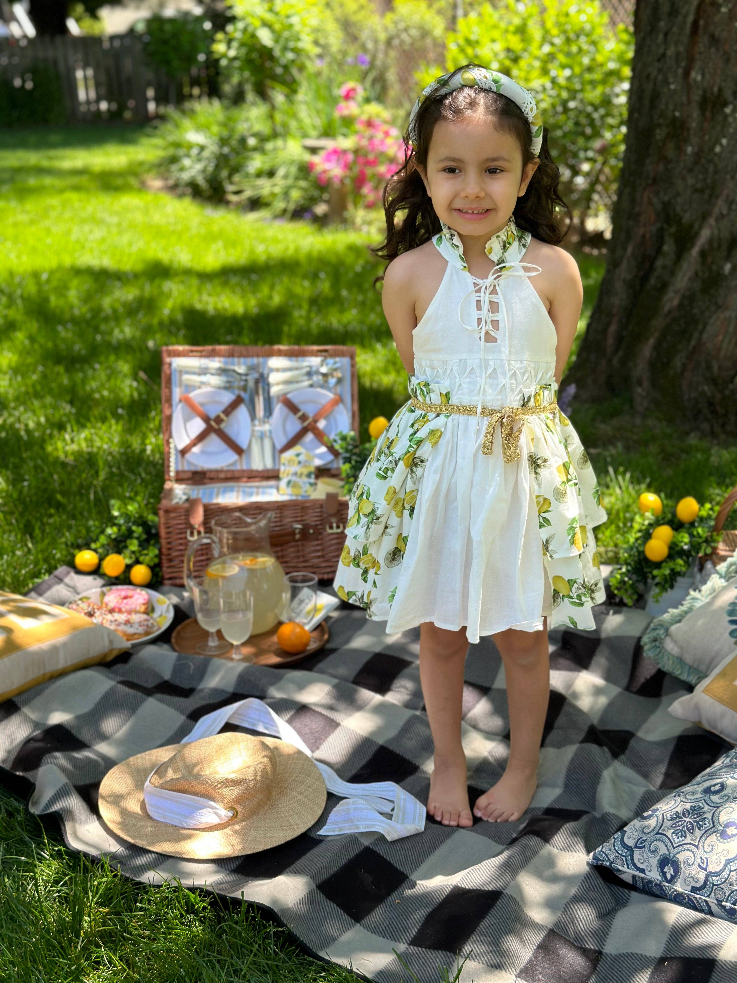 Petite Maison Kids – wholesale Klänning – Barn – Amalfi Lemon Klänning11