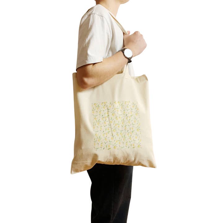 William Morris Lemon Tree Tote Bag Pattern Vintage Art Print for wholesale by ZZZEBRAAA LIMITED
