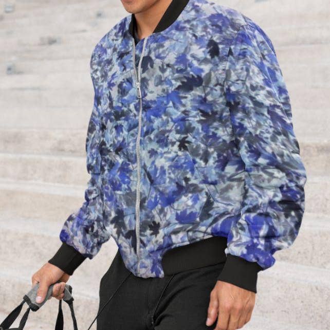 Bomber Blue Leafs per la vendita all'ingrosso da parte di True Modern