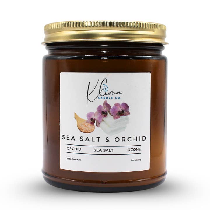 Sea Salt & Orchid Candle – Ozone, Sea Salt & Orchid for wholesale by Klima Candle Co