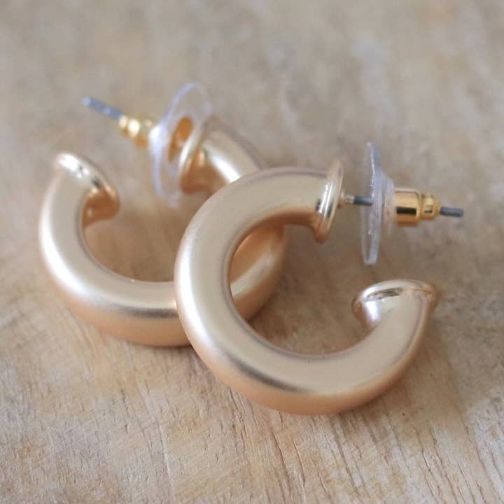 Custom Everyday Mini Gold Hoop | Petite Hoop | Gold Earring for wholesale by Pierce + Hide