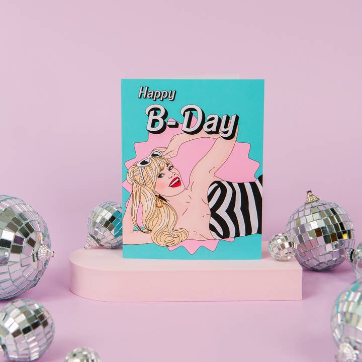 Party Mountain Paper co. - Wholesale Birthday Card - Happy B-Day | Last Chance