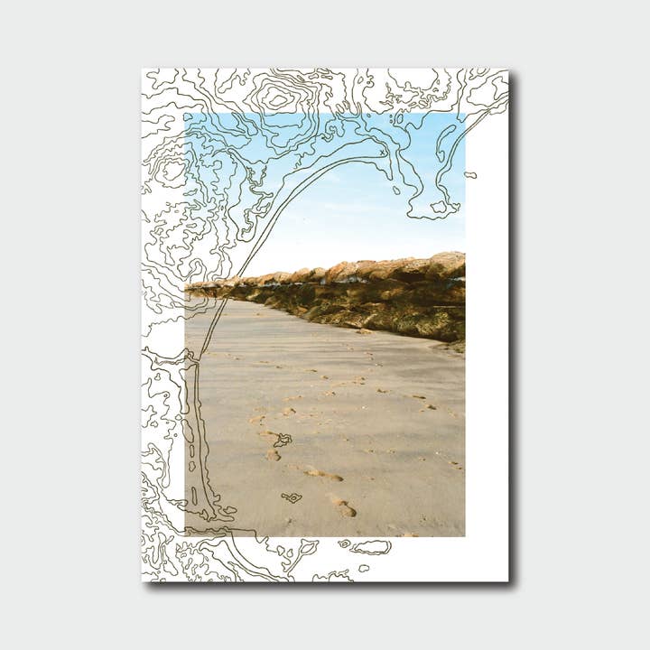 Pine Point End Map Print for wholesale by Abby Clark Creative