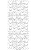 Deco Stickers - Glitter Hearts for wholesale by Ecstasy Crafts Distributing
