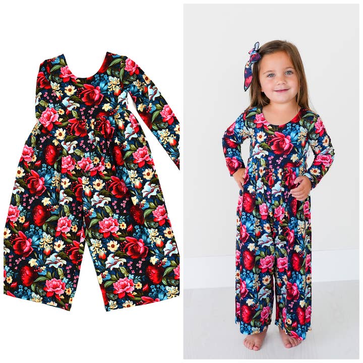 Aria Romper Bambu Blommiga Kläder Blommig Outfit för wholesale av Gigi and Max