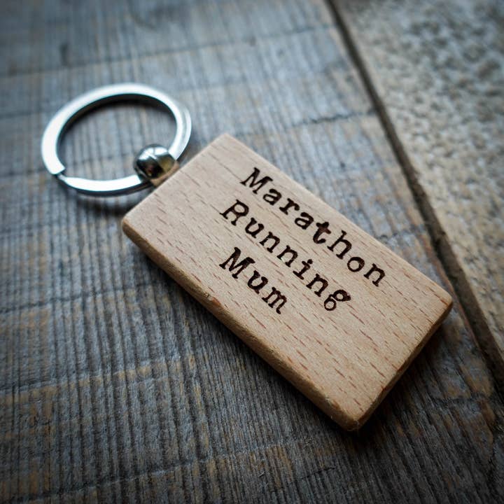 EllieBeanPrints - Wholesale Keychain - Unisex - Marathon Running Mum/Dad Key Ring | Running KeyringÂ