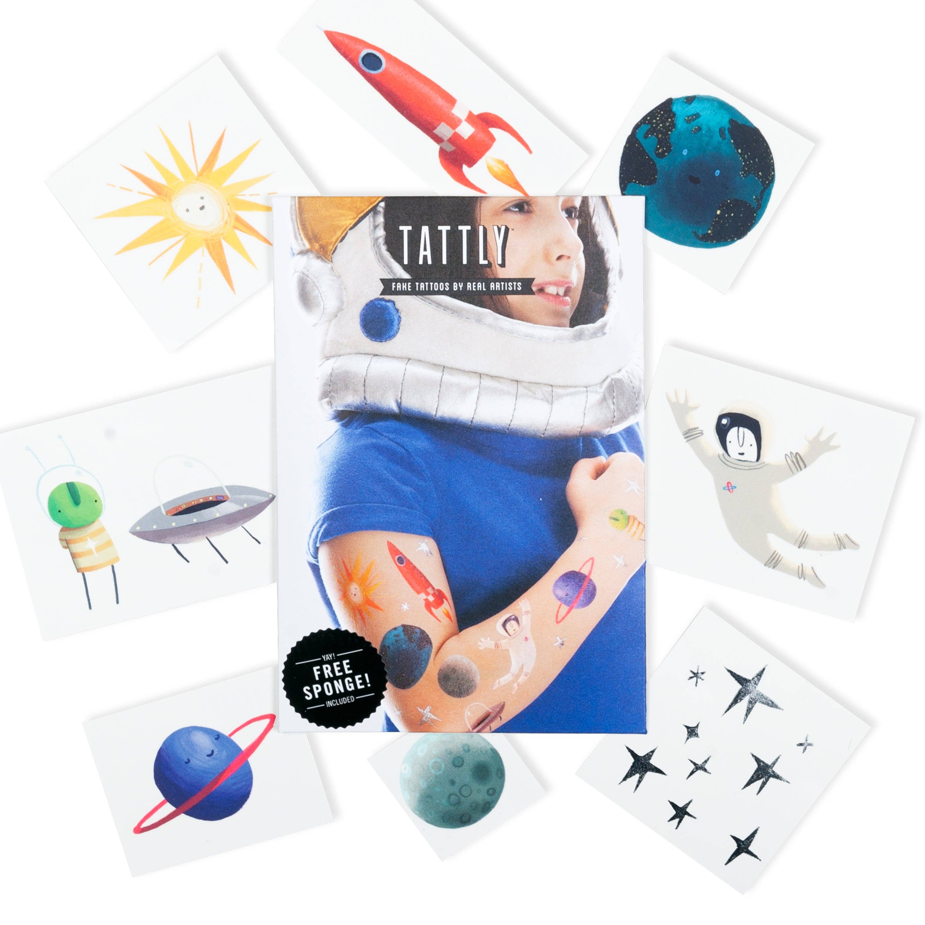 Tattly - Wholesale Temporary Tattoo - Kids - Space Explorer Tattoo Set1