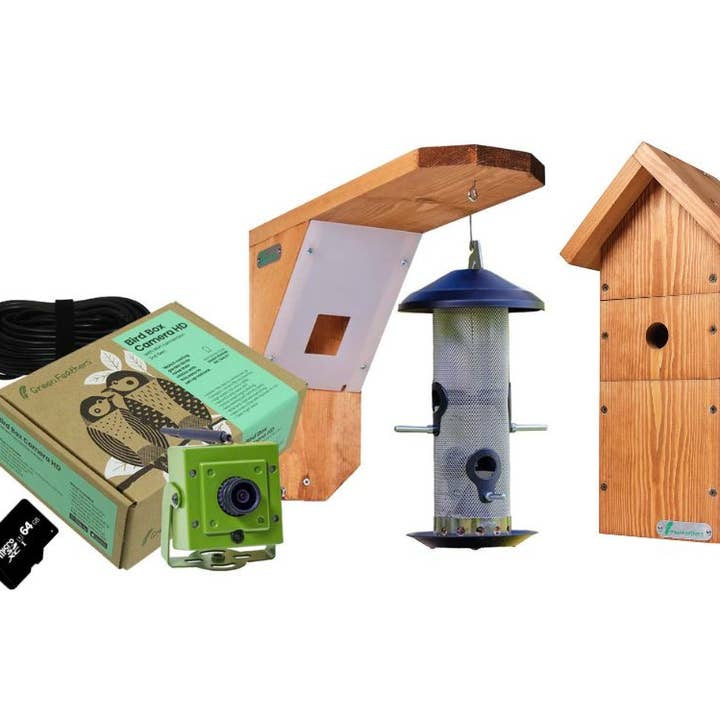 Green Feathers - Wholesale Bird House - Bird Box and Bird Feeder Garden Camera Kit0
