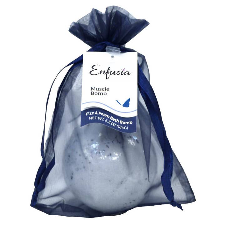 Enfusia - Wholesale Bath Bomb/Fizz - Fizz & Foam Handmade Bath Bomb 6.5oz - Muscle Bomb